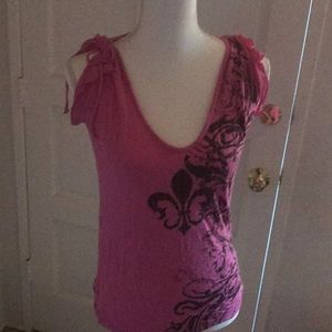 Pink Alice in Wonderland theme shirt